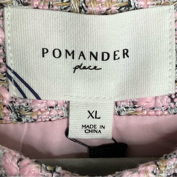 Pomander Place Tweed Bianca Sleeveless Shift Dress-Peony Pink-Women’s XL-NEW-NWT - Picture 5 of 10